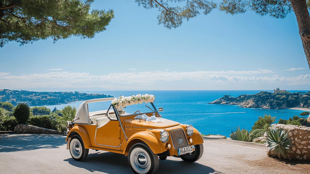 Mariage sur la Cote d’Azur : la Mehari, le charme vintage pour votre union multiculturelle